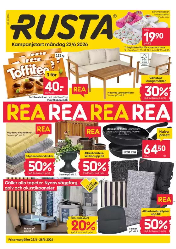 Rusta-katalog | Erbjudanden för fyndjägare | 2026-06-22T00:00:00.000Z - 2026-06-28T00:00:00.000Z