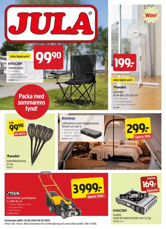Jula-katalog | kampanjbladet Jula | 2026-06-25T00:00:00.000Z - 2026-07-08T00:00:00.000Z