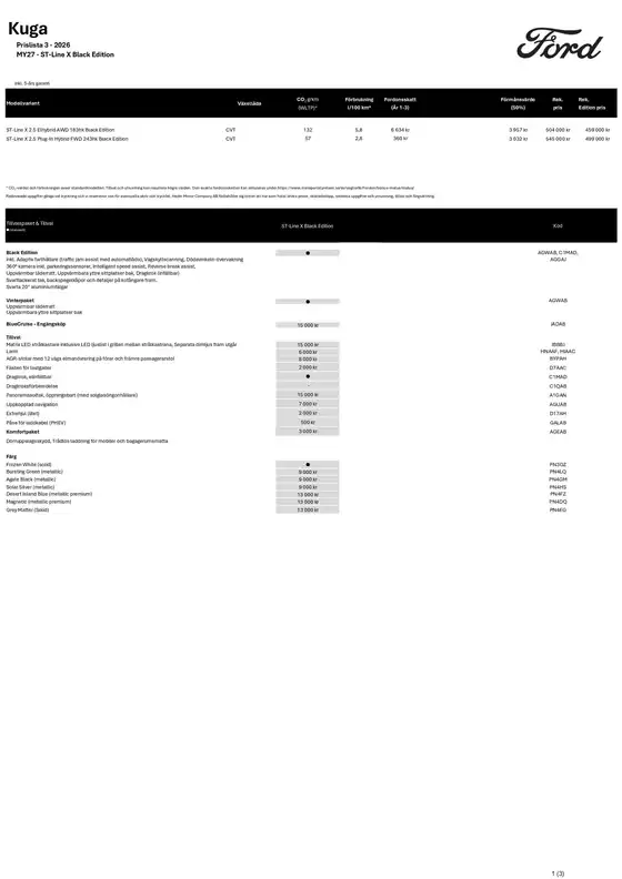 Ford-katalog i Täby | Rek prislista kuga. | 2026-01-01T00:00:00.000Z - 2026-12-31T00:00:00.000Z