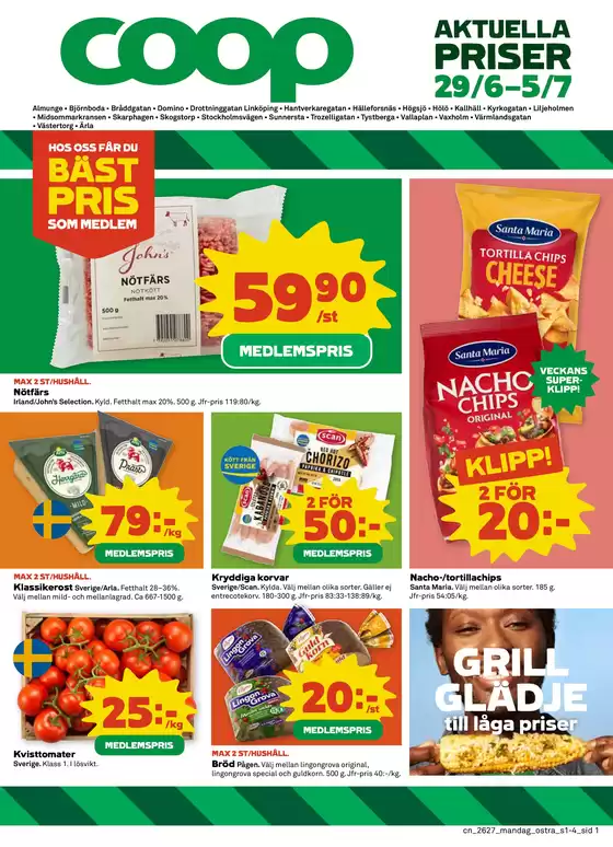 Coop Konsum-katalog | Upptäck attraktiva erbjudanden | 2026-06-29T00:00:00.000Z - 2026-07-05T00:00:00.000Z