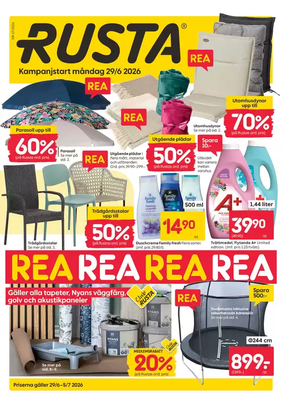 Rusta-katalog | Fantastiska rabatter på utvalda produkter | 2026-06-29T00:00:00.000Z - 2026-07-05T00:00:00.000Z