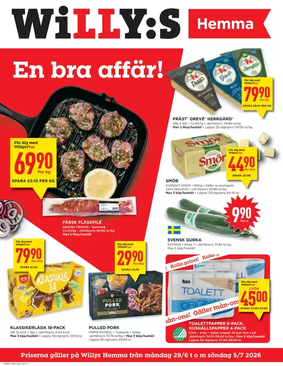 Willys-katalog | Aktuella specialerbjudanden | 2026-06-29T00:00:00.000Z - 2026-07-05T00:00:00.000Z