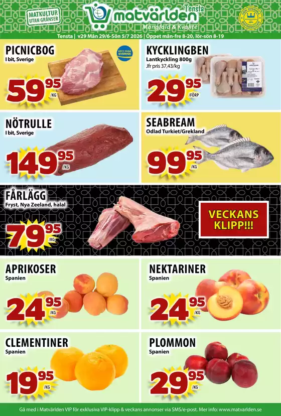 Matvärlden-katalog | Veckans erbjudanden Tensta! | 2026-06-29T00:00:00.000Z - 2026-07-05T00:00:00.000Z
