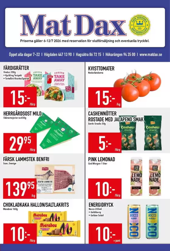Matdax-katalog | Matdax reklambad | 2026-07-06T00:00:00.000Z - 2026-07-12T00:00:00.000Z