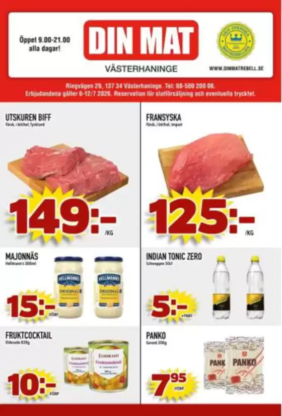 Din Mat-katalog | Din Mat reklambad | 2026-07-06T00:00:00.000Z - 2026-07-12T00:00:00.000Z