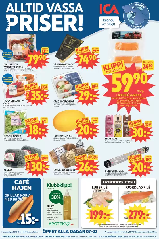 ICA Hajen Lågpris-katalog | ICA Hajen Lågpris reklamblad | 2026-12-07T00:00:00.000Z - 2026-12-07T00:00:00.000Z