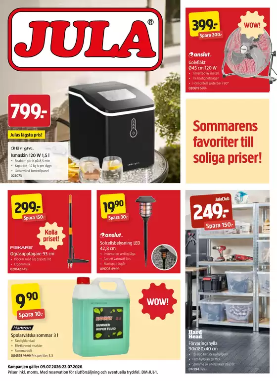 Jula-katalog | kampanjbladet Jula | 2026-07-09T00:00:00.000Z - 2026-07-22T00:00:00.000Z