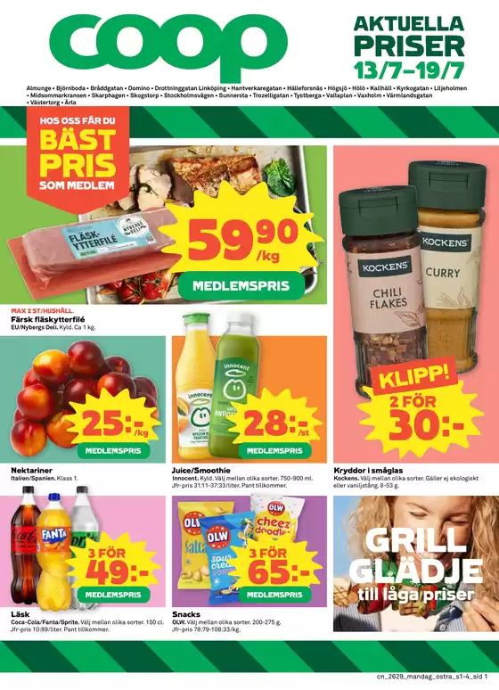 Coop Konsum-katalog | Fantastiskt erbjudande för fyndjägare | 2026-07-13T00:00:00.000Z - 2026-07-19T00:00:00.000Z