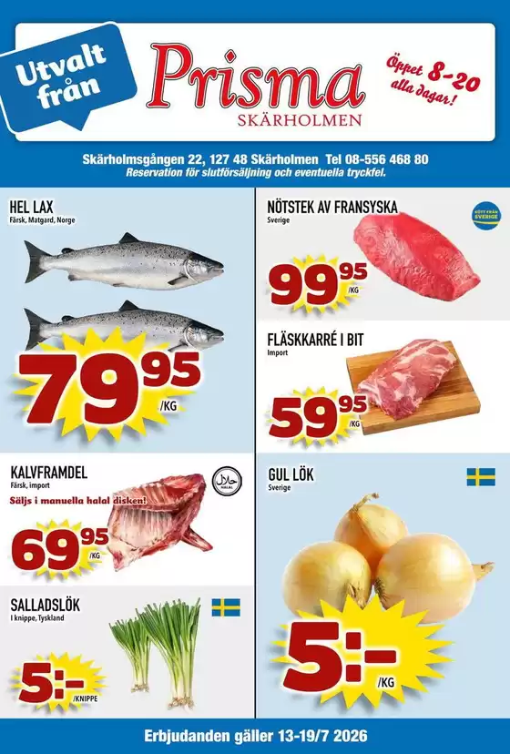 Prisma Skärholmen-katalog | Prisma Mat reklambad | 2026-07-13T00:00:00.000Z - 2026-07-19T00:00:00.000Z