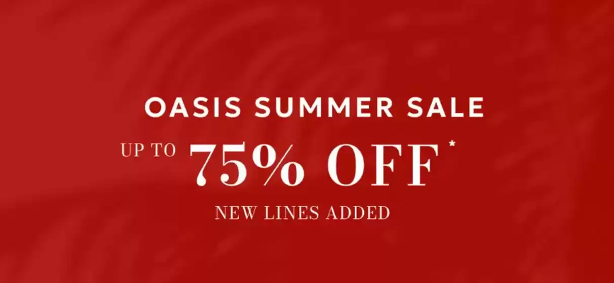 Oasis-katalog | Up to 75% Off! | 2026-07-15T00:00:00.000Z - 2026-07-29T00:00:00.000Z