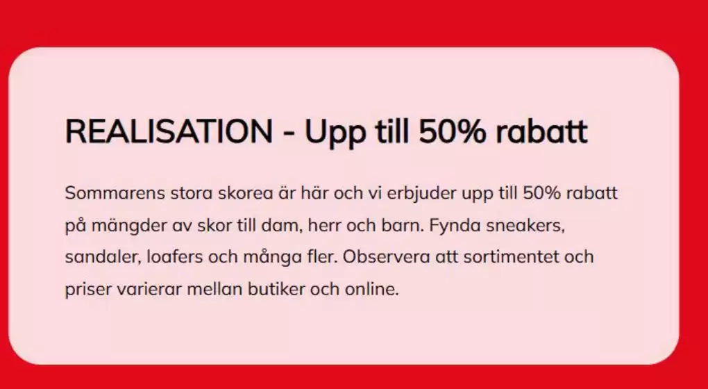 Johanssons Skor-katalog | Upp till 50% rabatt! | 2026-07-16T00:00:00.000Z - 2026-07-31T00:00:00.000Z