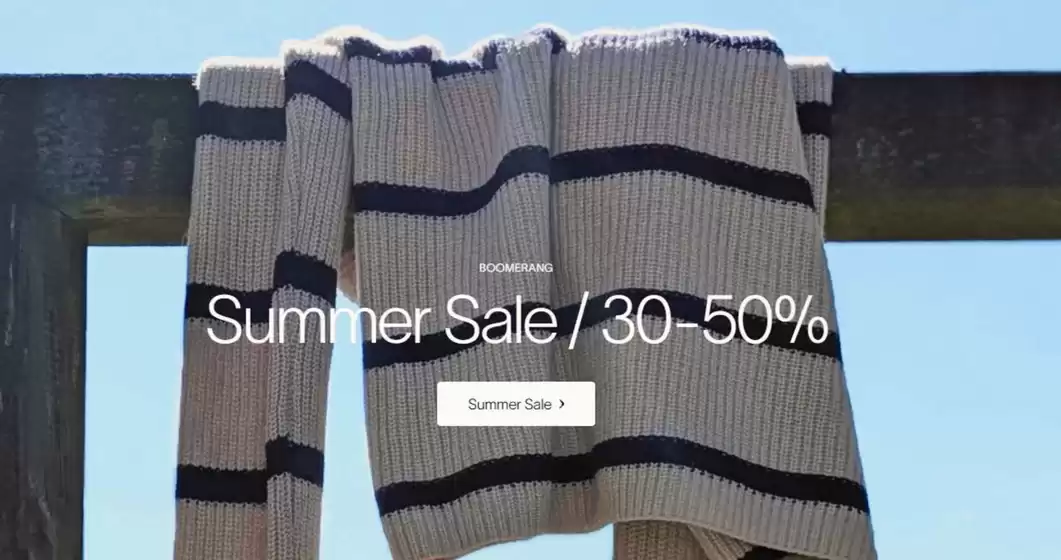 Boomerang-katalog | Summer sale! 30-50% Off. | 2026-07-17T00:00:00.000Z - 2026-07-31T00:00:00.000Z