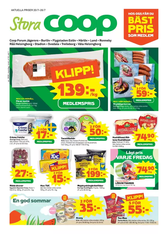 Coop Forum-katalog | Top-deals för alla kunder | 2026-07-20T00:00:00.000Z - 2026-07-26T00:00:00.000Z