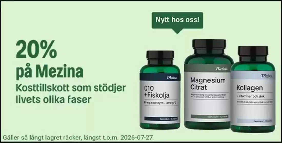 Apotea-katalog | 20% rabatt! | 2026-07-20T00:00:00.000Z - 2026-07-27T00:00:00.000Z