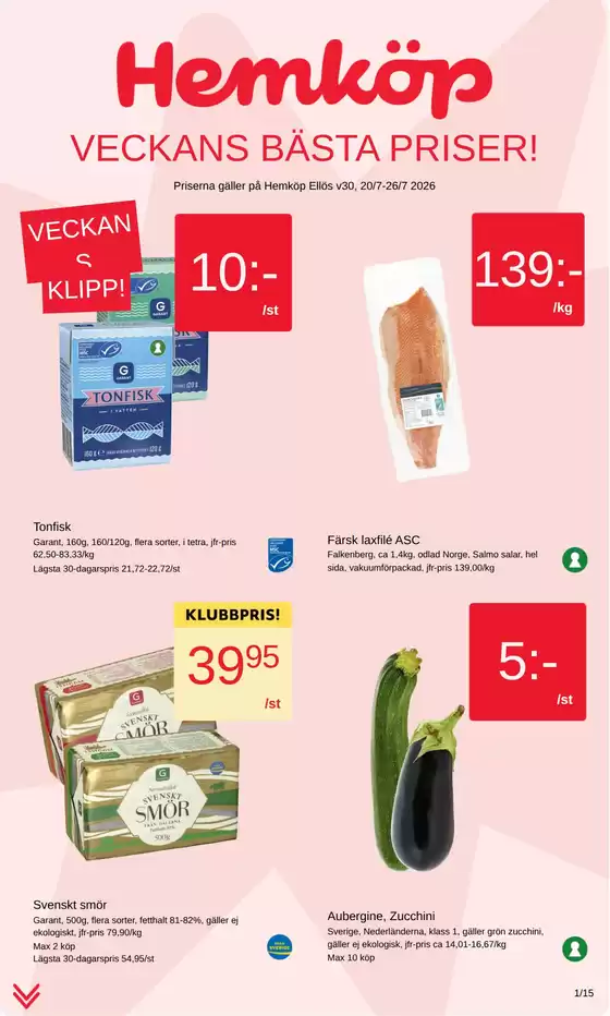 Hemköp-katalog | Hemköp Ellös reklamblad | 2026-07-20T00:00:00.000Z - 2026-08-03T00:00:00.000Z