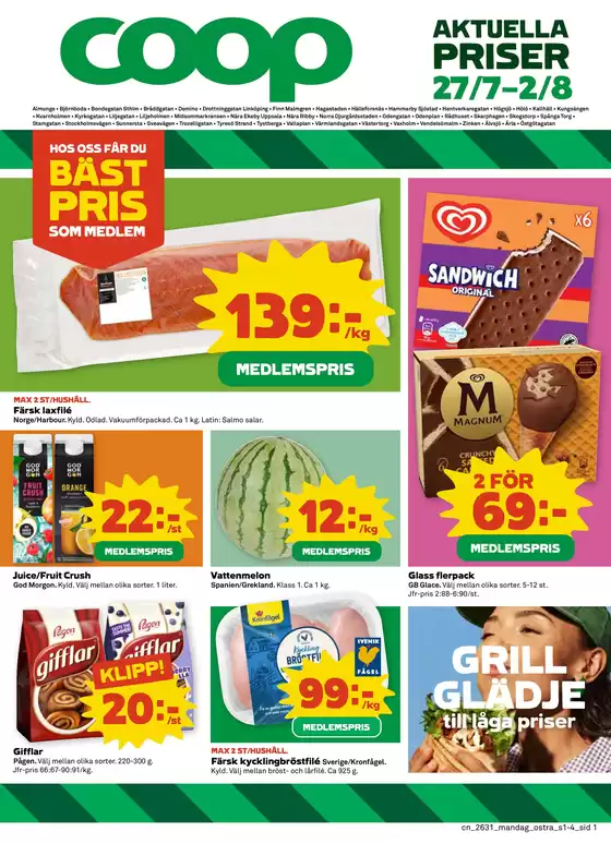 Coop Konsum-katalog | Upptäck attraktiva erbjudanden | 2026-07-27T00:00:00.000Z - 2026-08-02T00:00:00.000Z