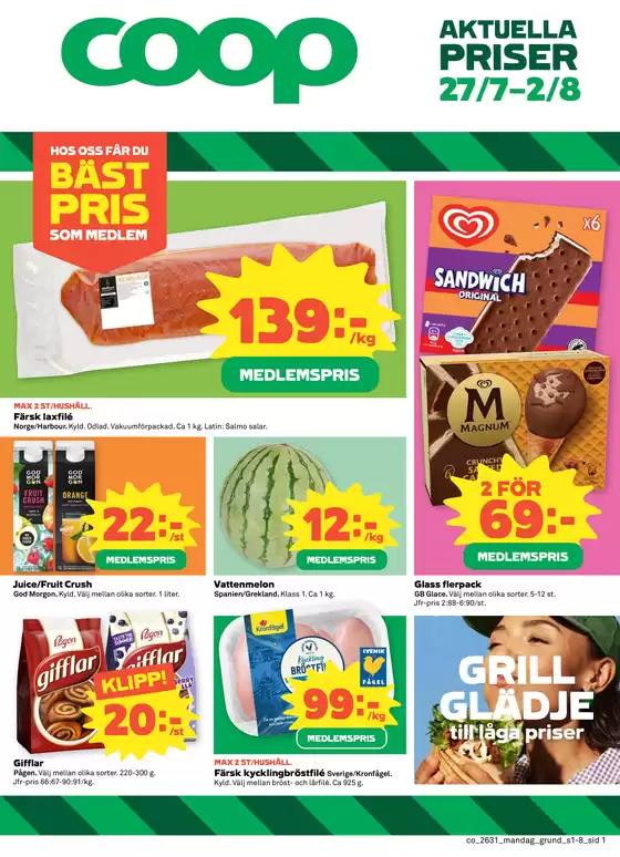 Coop Konsum-katalog | Nya erbjudanden att upptäcka | 2026-07-27T00:00:00.000Z - 2026-08-02T00:00:00.000Z
