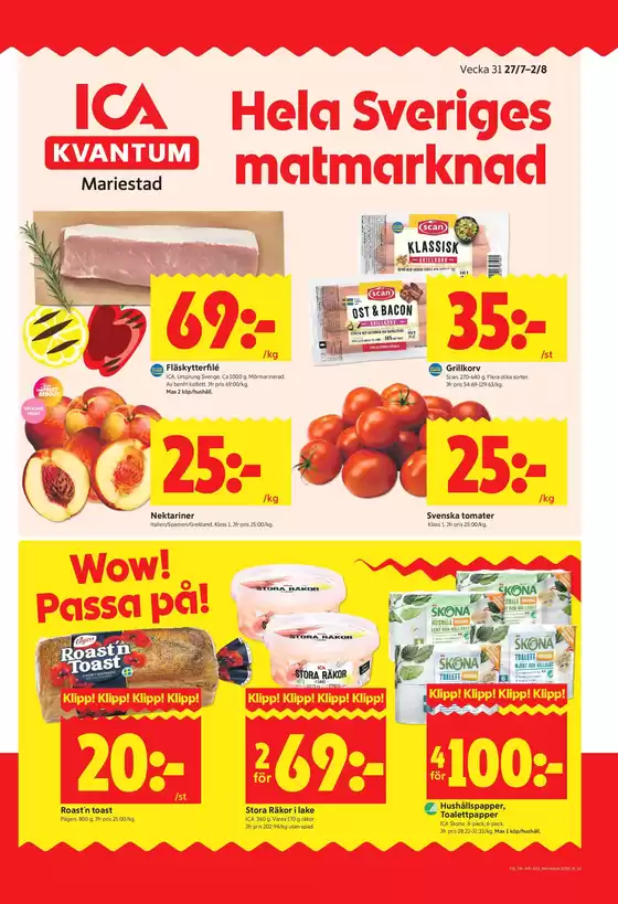 ICA Kvantum-katalog | Fantastiskt erbjudande för fyndjägare | 2026-07-27T00:00:00.000Z - 2026-08-02T00:00:00.000Z