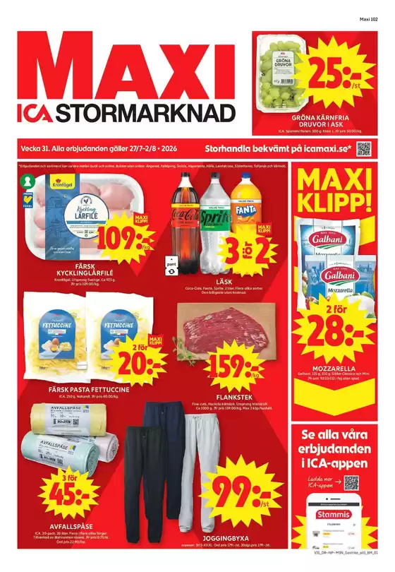 ICA Maxi-katalog i Göteborg | Exklusiva deals för våra kunder | 2026-07-27T00:00:00.000Z - 2026-08-02T00:00:00.000Z