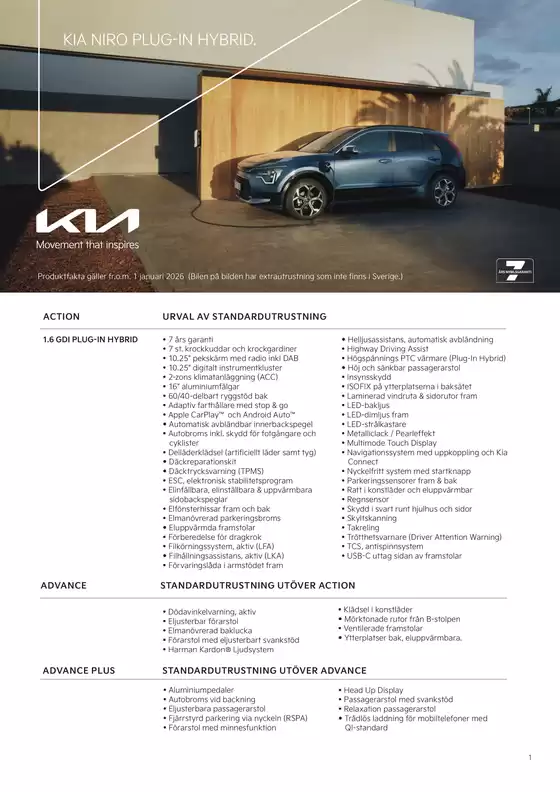 Kia-katalog i Göteborg | Kia sweden niro hev phev specification | 2026-01-01T00:00:00.000Z - 2026-12-31T00:00:00.000Z