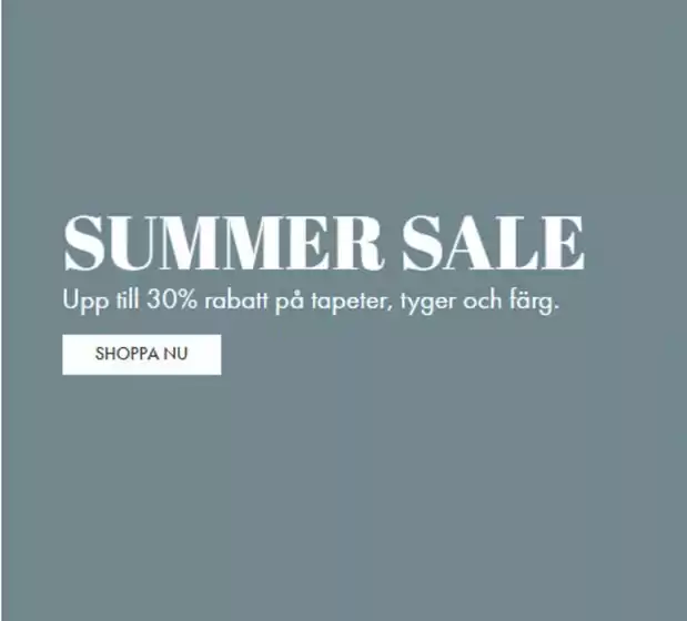 Engelska Tapetmagasinet-katalog | Upp till 30% rabatt! | 2026-07-30T00:00:00.000Z - 2026-08-13T00:00:00.000Z