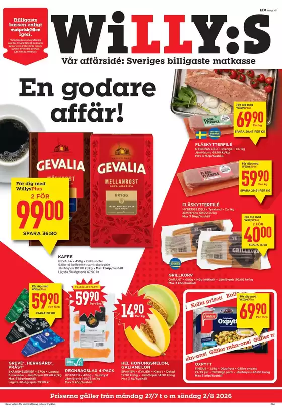 Willys-katalog i Eslöv | Willys reklamblad | 2026-07-27T00:00:00.000Z - 2026-08-02T00:00:00.000Z