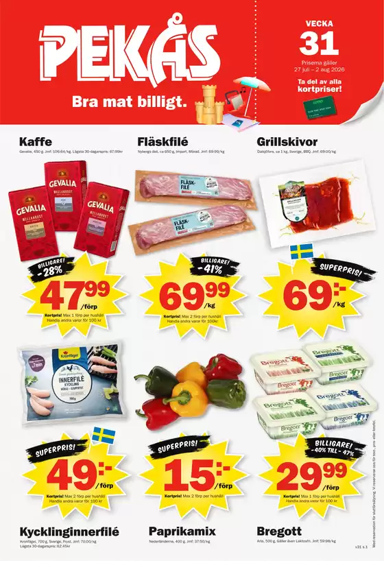 Pekås-katalog | Kampanjpriser! | 2026-07-31T00:00:00.000Z - 2026-08-02T00:00:00.000Z