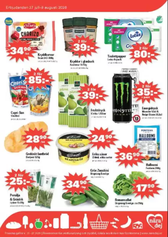 Nära dej-katalog | Kampanjpris! | 2026-07-31T00:00:00.000Z - 2026-08-09T00:00:00.000Z