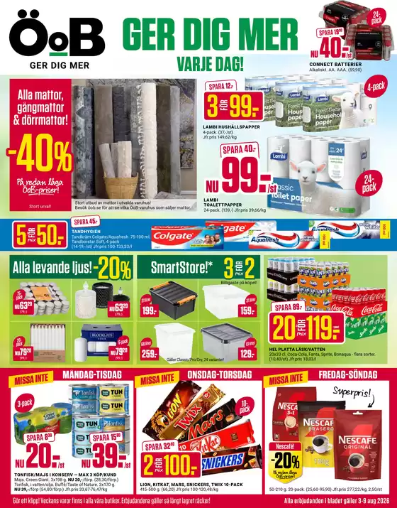 ÖoB-katalog i Säter | ÖoB reklambad | 2026-08-03T00:00:00.000Z - 2026-08-09T00:00:00.000Z