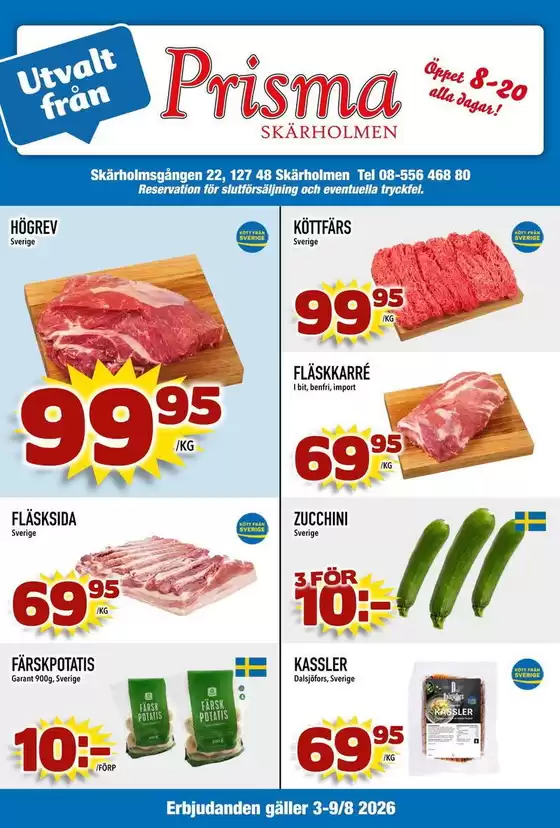 Prisma Skärholmen-katalog i Säter | Prisma Mat reklambad | 2026-08-03T00:00:00.000Z - 2026-08-09T00:00:00.000Z