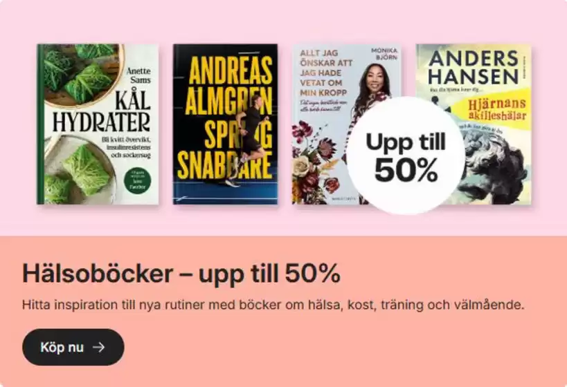 Bokus-katalog | Upp till 50%! | 2026-08-03T00:00:00.000Z - 2026-09-06T00:00:00.000Z