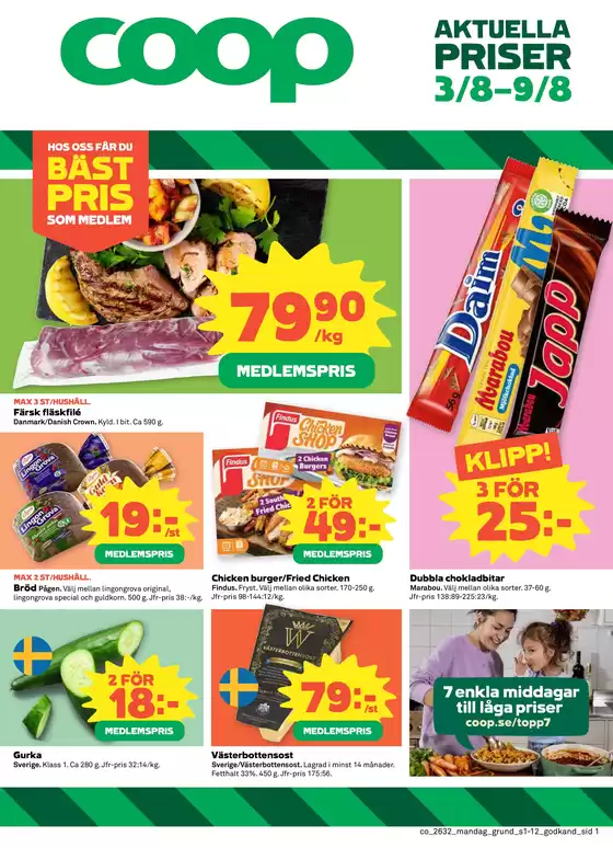 Coop Konsum-katalog | Top-erbjudanden för alla fyndjägare | 2026-08-03T00:00:00.000Z - 2026-08-09T00:00:00.000Z