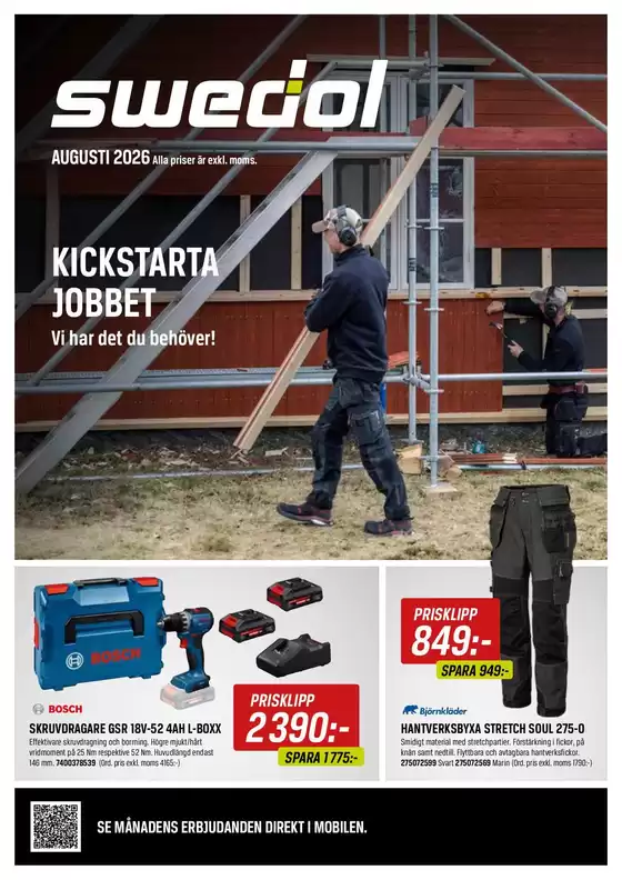 Swedol-katalog i Kvillsfors | Swedol reklamblad | 2026-08-01T00:00:00.000Z - 2026-08-31T00:00:00.000Z