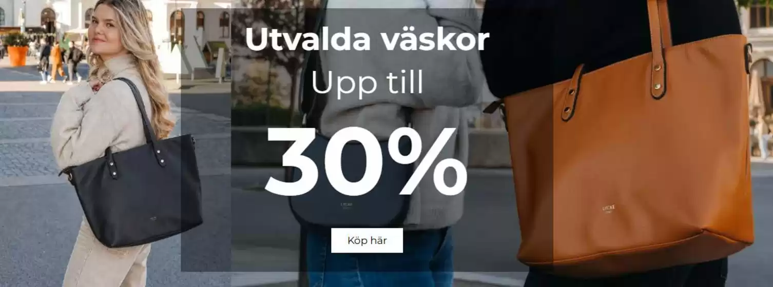 Lundbergs Väskor-katalog | Upp till 30%! | 2026-08-04T00:00:00.000Z - 2026-08-18T00:00:00.000Z
