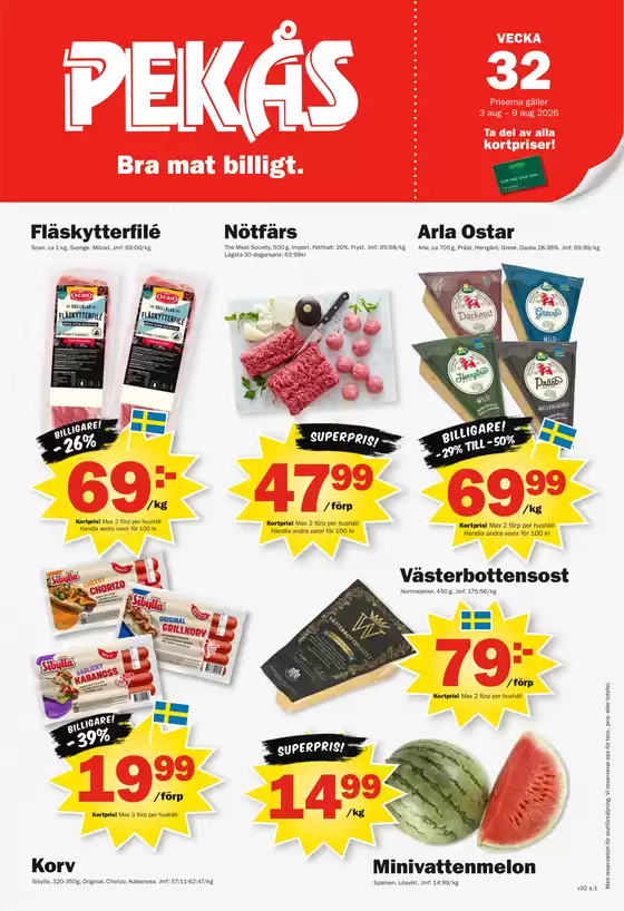 Pekås-katalog | Kampanjpris! | 2026-08-05T00:00:00.000Z - 2026-08-09T00:00:00.000Z