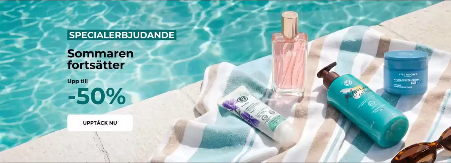 Yves Rocher-katalog | Upp till -50%! | 2026-08-06T00:00:00.000Z - 2026-08-20T00:00:00.000Z