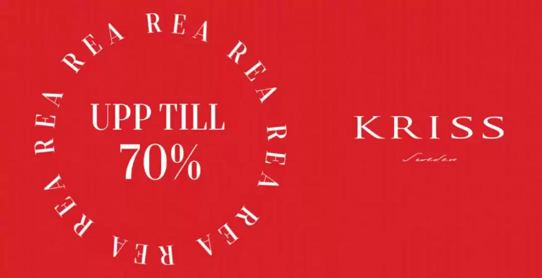 Kriss-katalog | Upp till 70%! | 2026-08-06T00:00:00.000Z - 2026-08-23T00:00:00.000Z