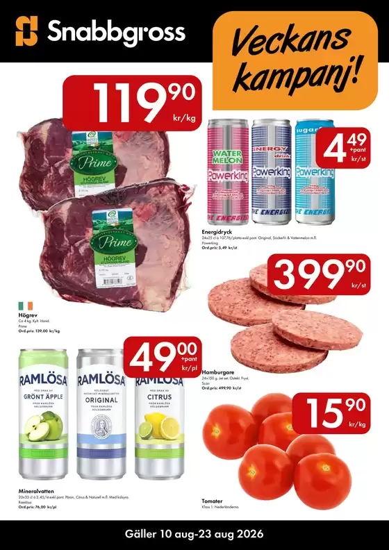 Snabbgross-katalog | Snabbgross Kampanjblad v. 3334 | 2026-08-05T00:00:00.000Z - 2026-08-24T00:00:00.000Z