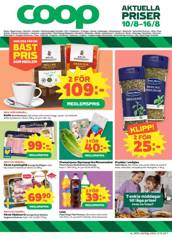 Coop Konsum-katalog | Nya erbjudanden att upptäcka | 2026-08-10T00:00:00.000Z - 2026-08-16T00:00:00.000Z