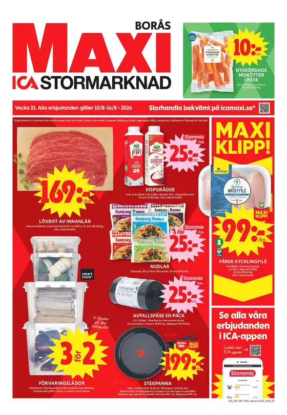 ICA Maxi-katalog | Rabatter och kampanjer | 2026-08-10T00:00:00.000Z - 2026-08-16T00:00:00.000Z