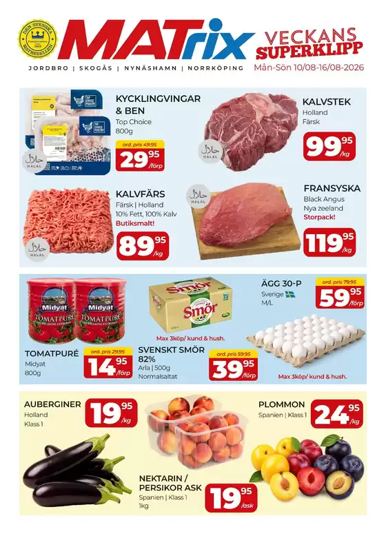Matrix Butikerna-katalog | Matrix Veckans Annons | 2026-08-10T00:00:00.000Z - 2026-08-16T00:00:00.000Z