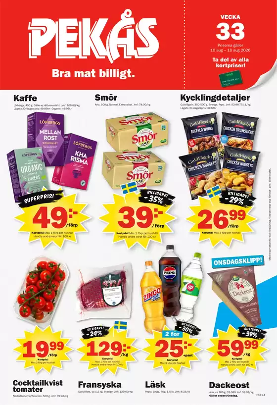 Pekås-katalog | Kampanjpris! | 2026-08-11T00:00:00.000Z - 2026-08-16T00:00:00.000Z