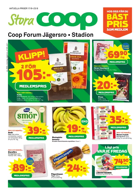 Coop Forum-katalog | Fantastiskt erbjudande för fyndjägare | 2026-08-17T00:00:00.000Z - 2026-08-23T00:00:00.000Z