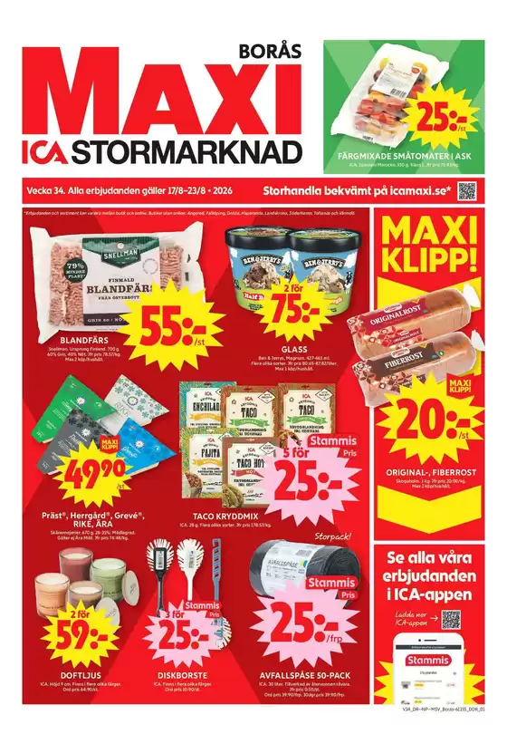 ICA Maxi-katalog | Nya erbjudanden att upptäcka | 2026-08-17T00:00:00.000Z - 2026-08-23T00:00:00.000Z