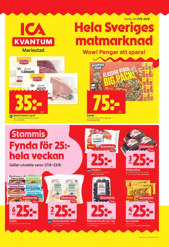 ICA Kvantum-katalog | Rabatter och kampanjer | 2026-08-17T00:00:00.000Z - 2026-08-23T00:00:00.000Z