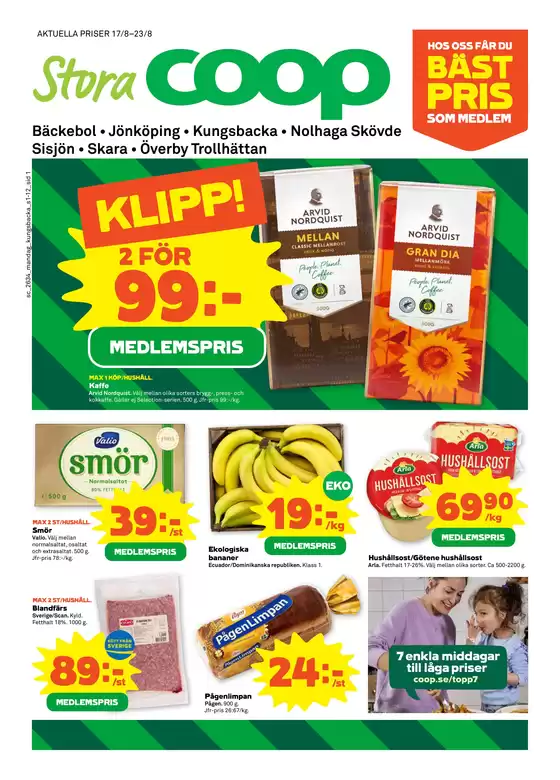 Stora Coop-katalog | Fantastiskt erbjudande för fyndjägare | 2026-08-17T00:00:00.000Z - 2026-08-23T00:00:00.000Z