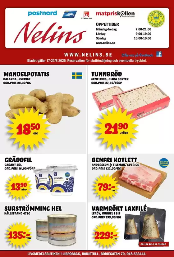Nelins-katalog | Nelins reklamblad | 2026-08-17T00:00:00.000Z - 2026-08-23T00:00:00.000Z