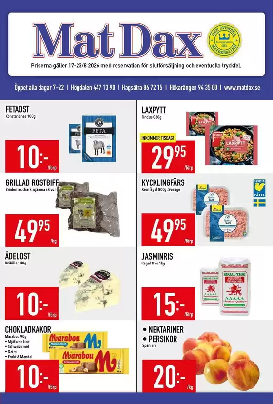 Matdax-katalog | Matdax reklambad | 2026-08-17T00:00:00.000Z - 2026-08-23T00:00:00.000Z