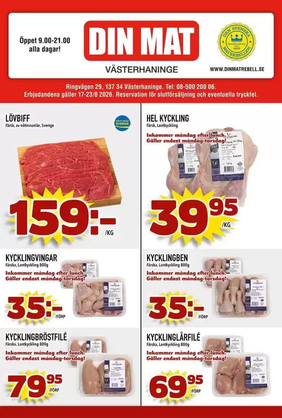 Din Mat-katalog | Din Mat reklambad | 2026-08-17T00:00:00.000Z - 2026-08-23T00:00:00.000Z