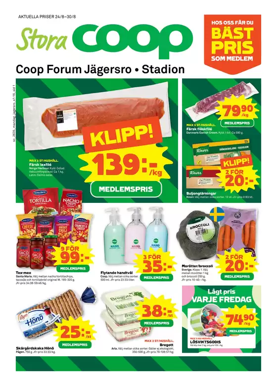 Coop Forum-katalog | Top-erbjudanden för sparrävar | 2026-08-24T00:00:00.000Z - 2026-08-30T00:00:00.000Z